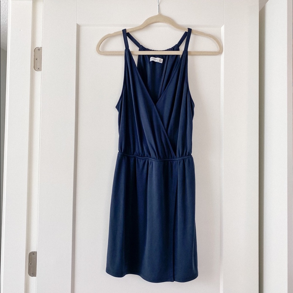 Gentle Fawn navy open back dress
